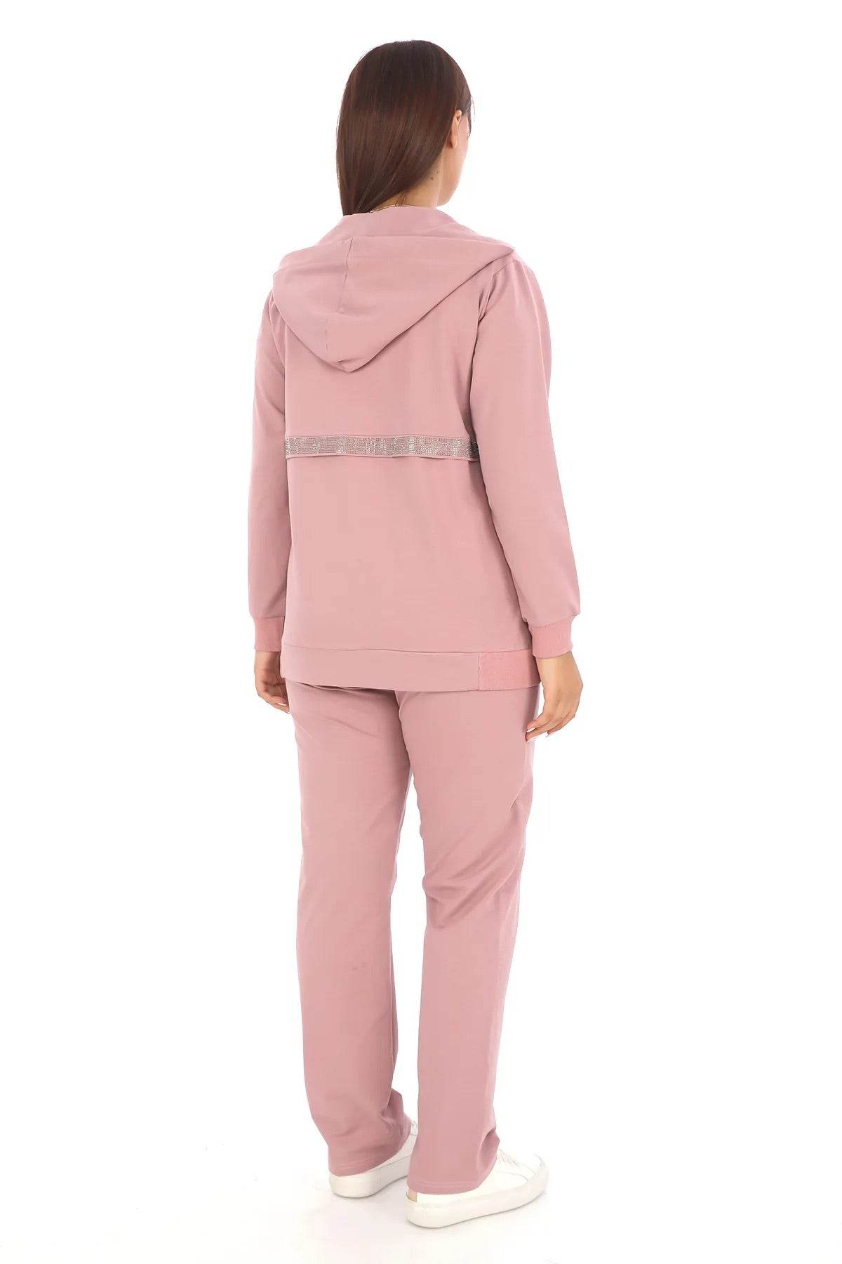 Women's 3-Piece Pink Tracksuit Set - SevendayShopping