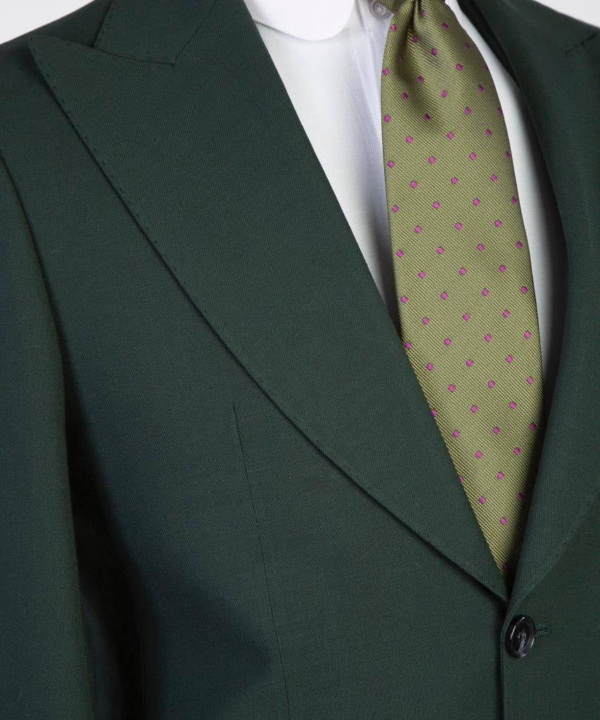Men's 3 Piece Classic Green Suit