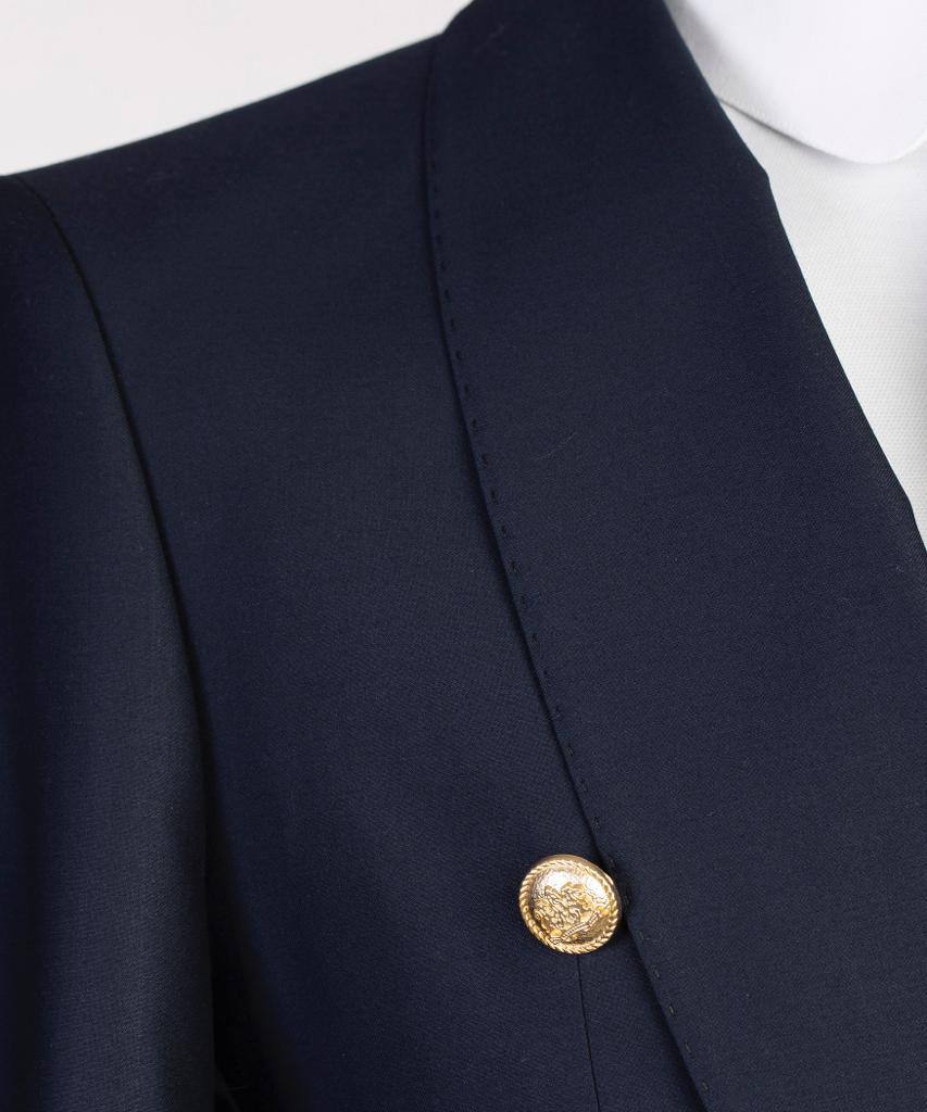 Men's 2 Piece Double Breasted Navy Suit