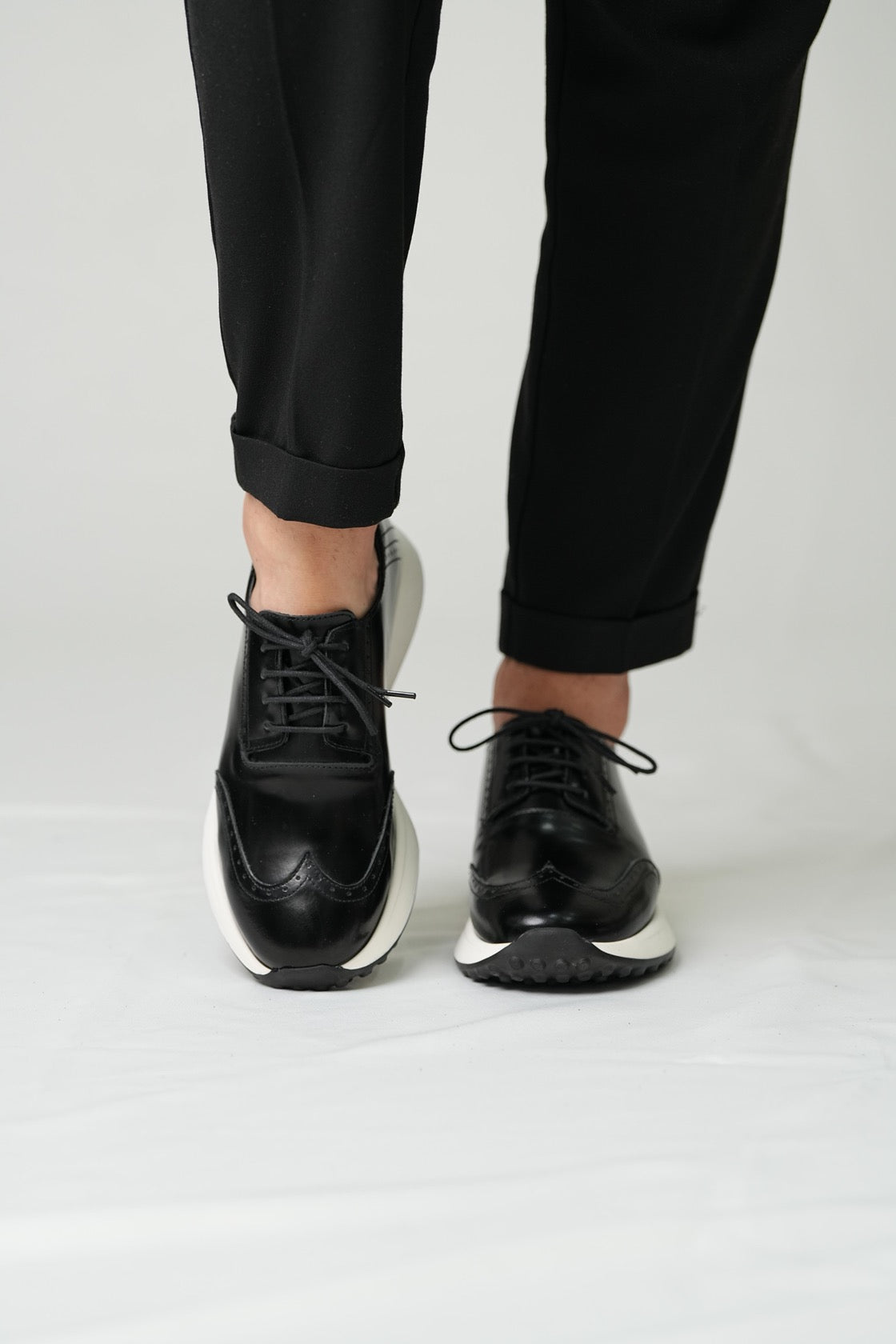 Genuine Leather Men’s Casual Black Shoes