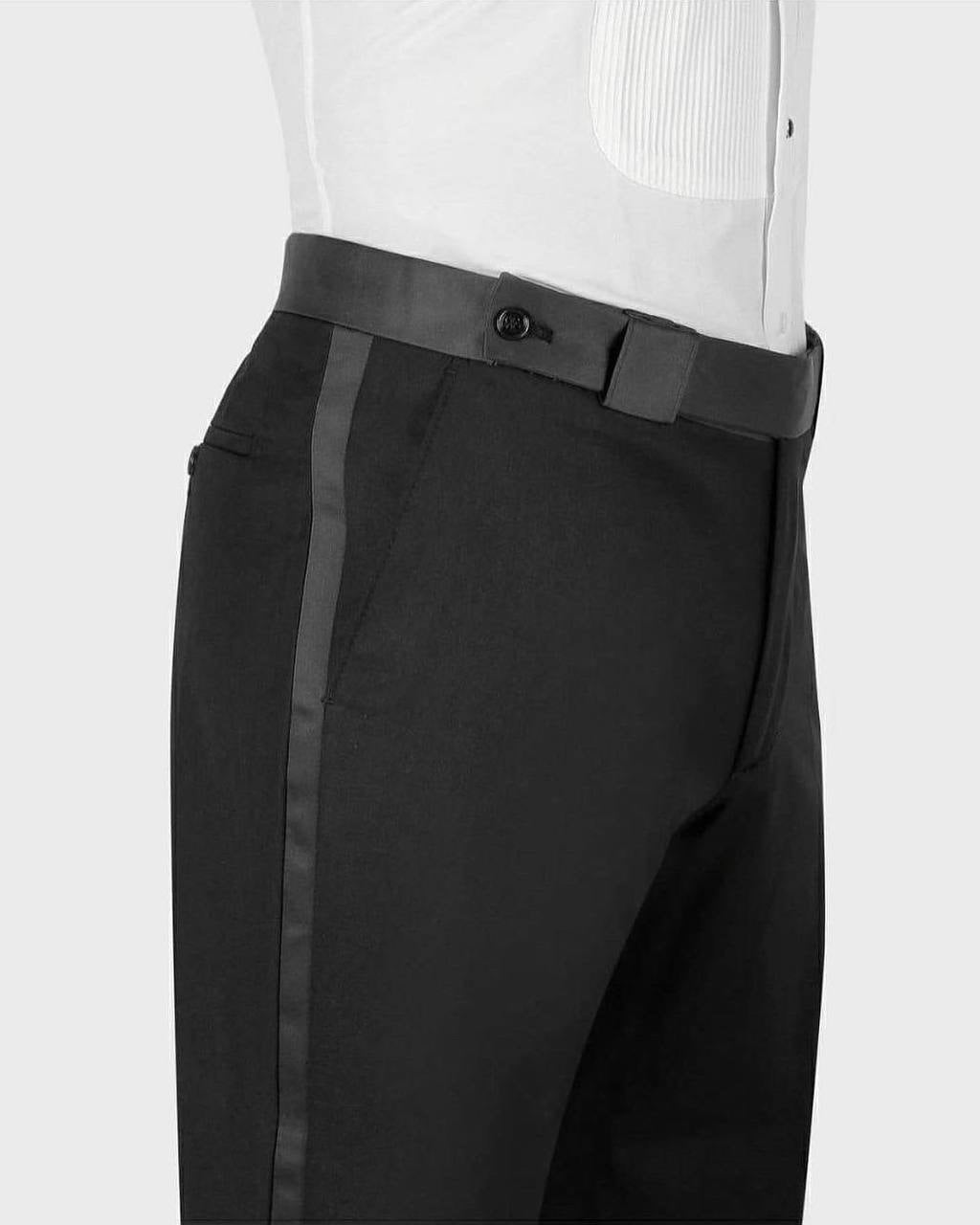 Men's 3 Piece Stone Designed Gold/Black Tuxedo