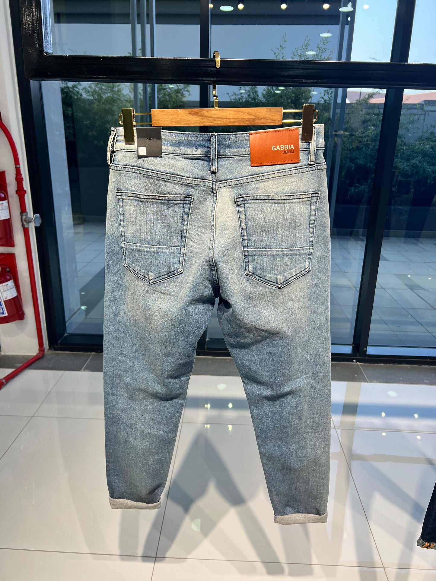 Men's Jeans Light Blue Ripped Design