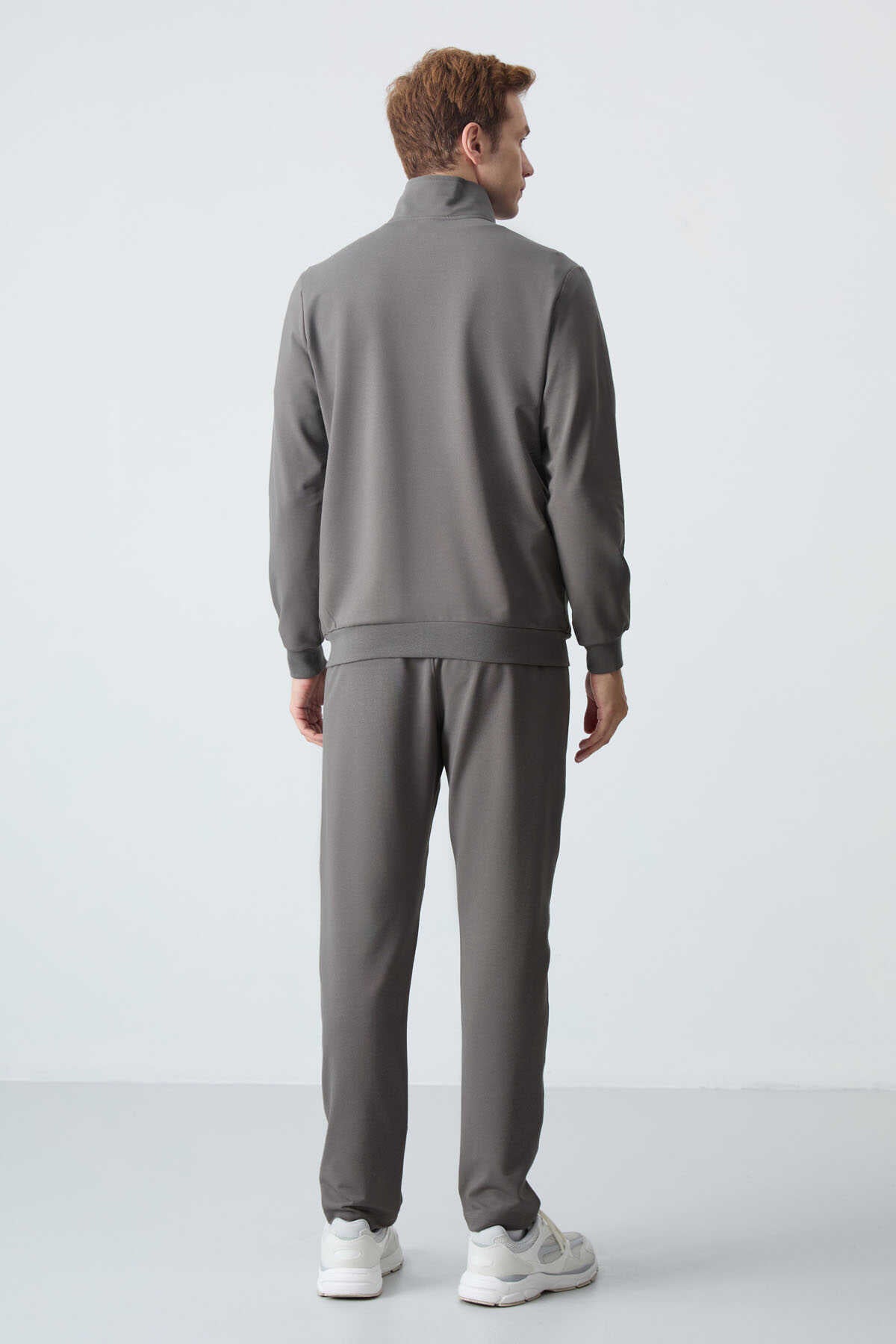 Men's Grey Comfort Fit Tracksuit Set