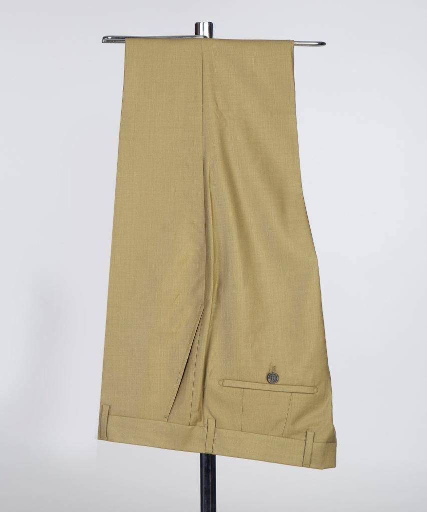 Shawl Design Double Breasted Olive Suit