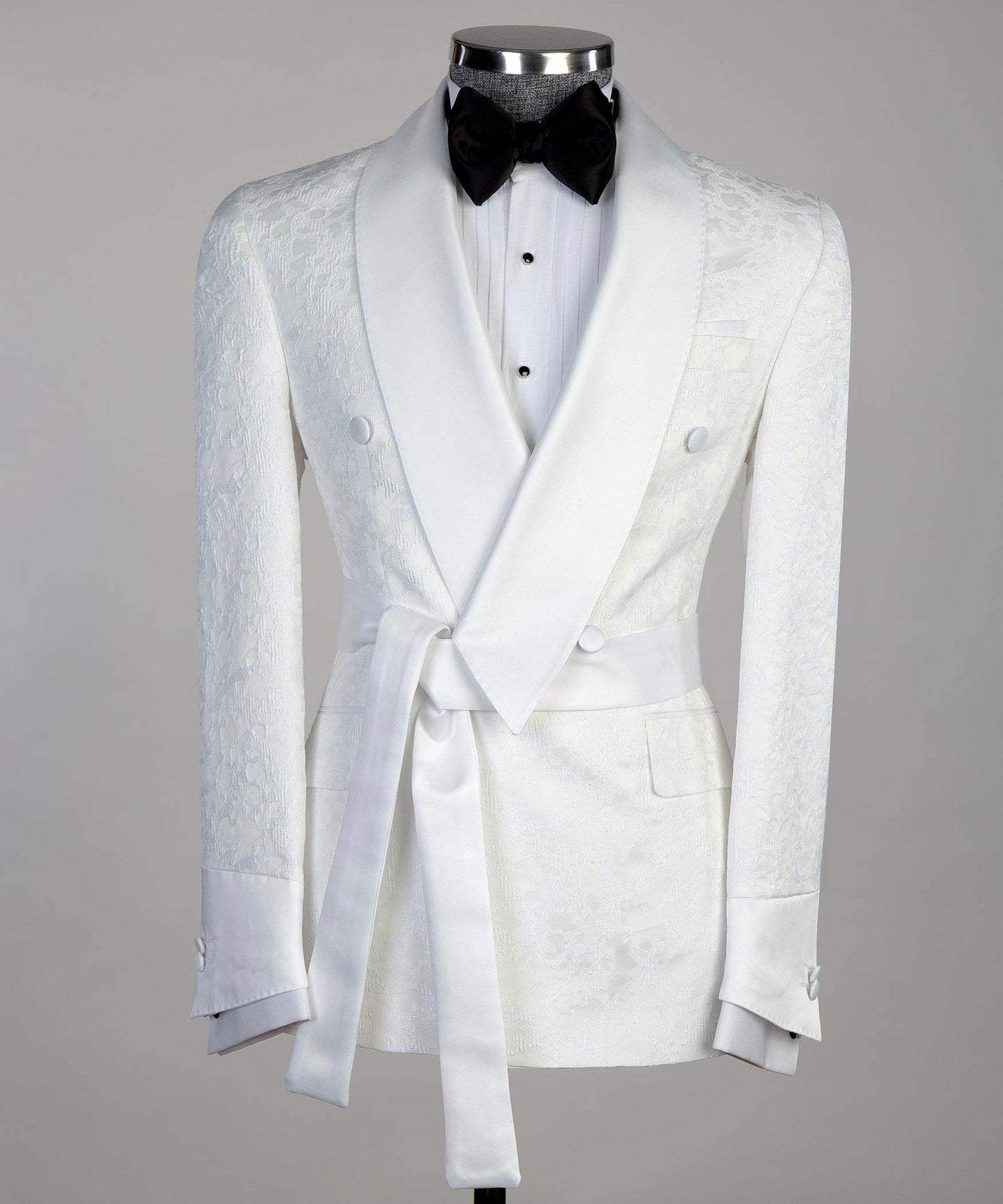 Belted White Tuxedo - SevendayShopping