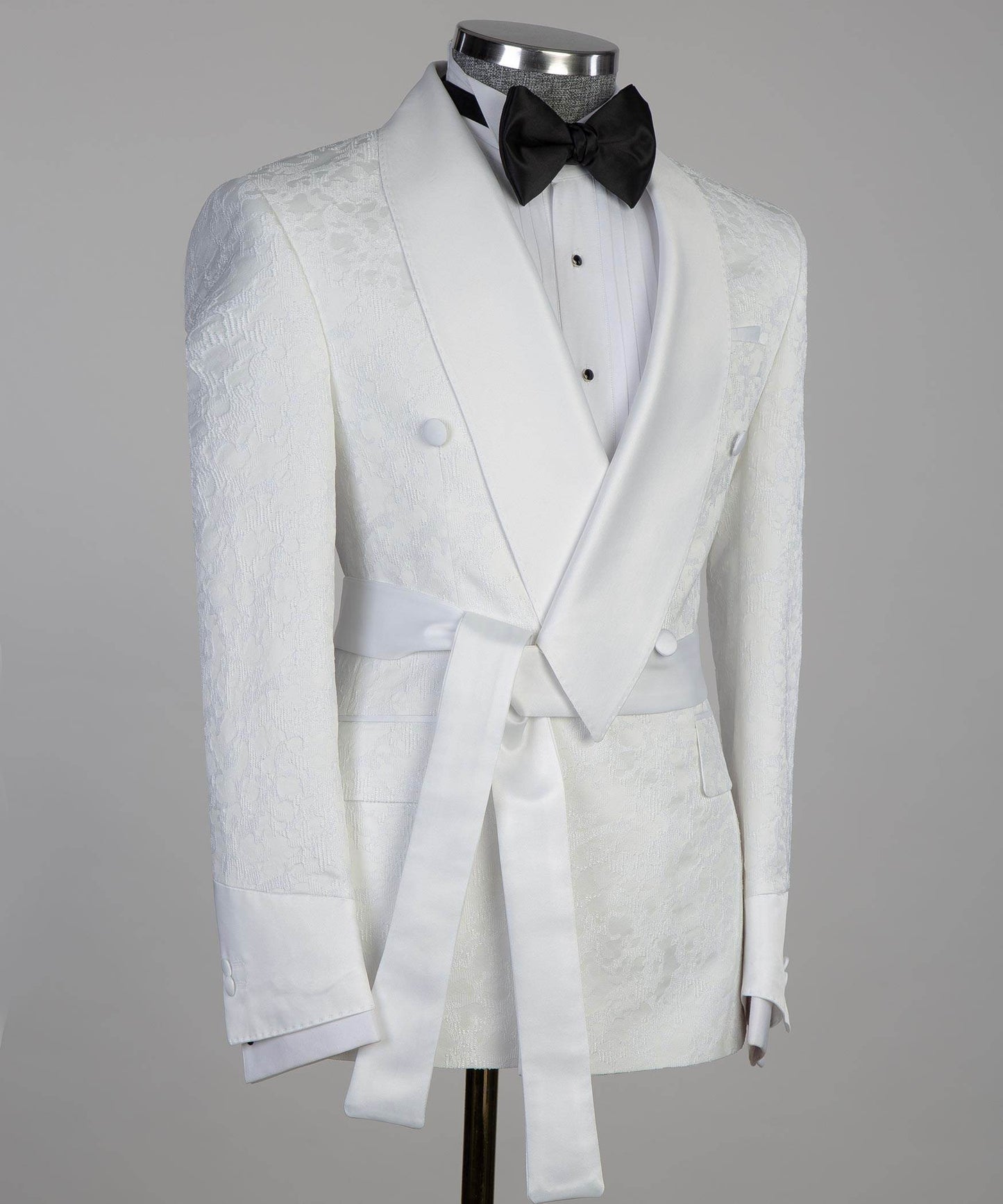 Belted White Tuxedo - SevendayShopping