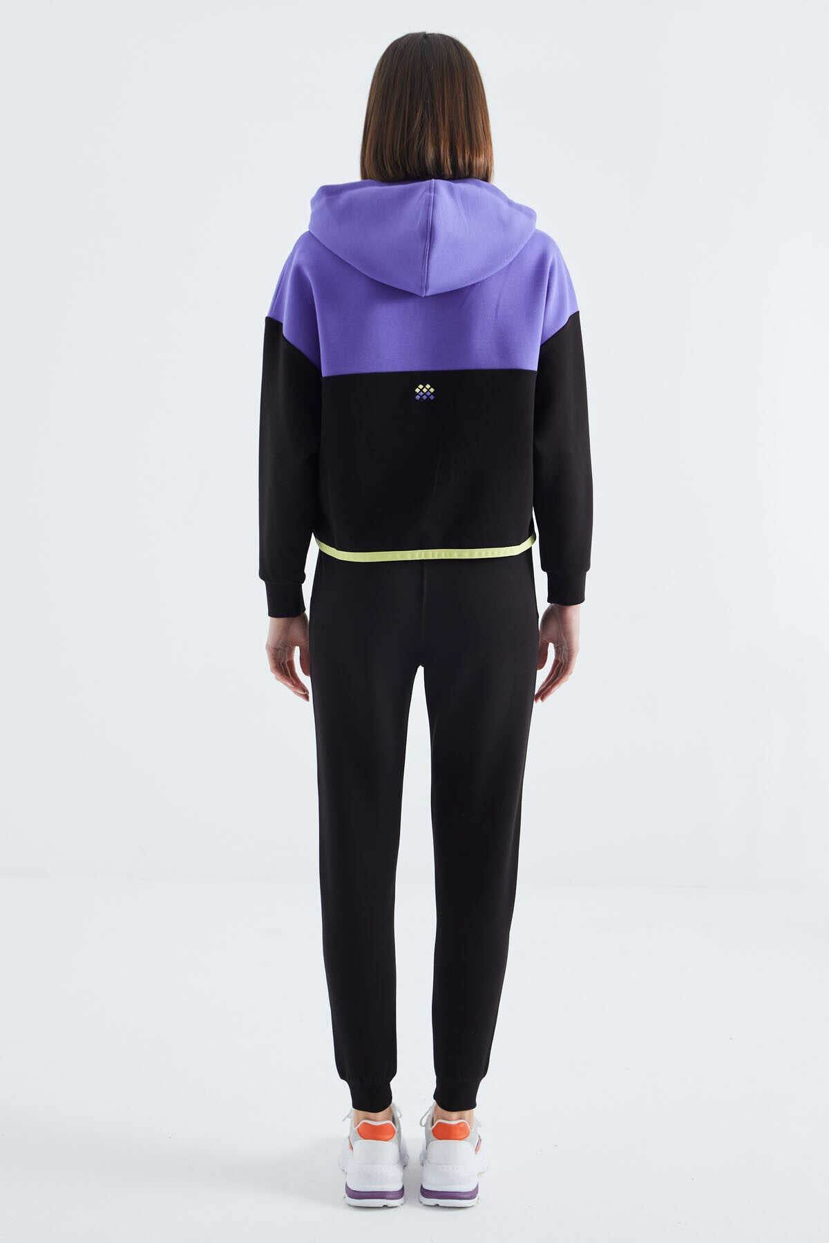 Women's Colour-Block Hooded Tracksuit Set - SevendayShopping