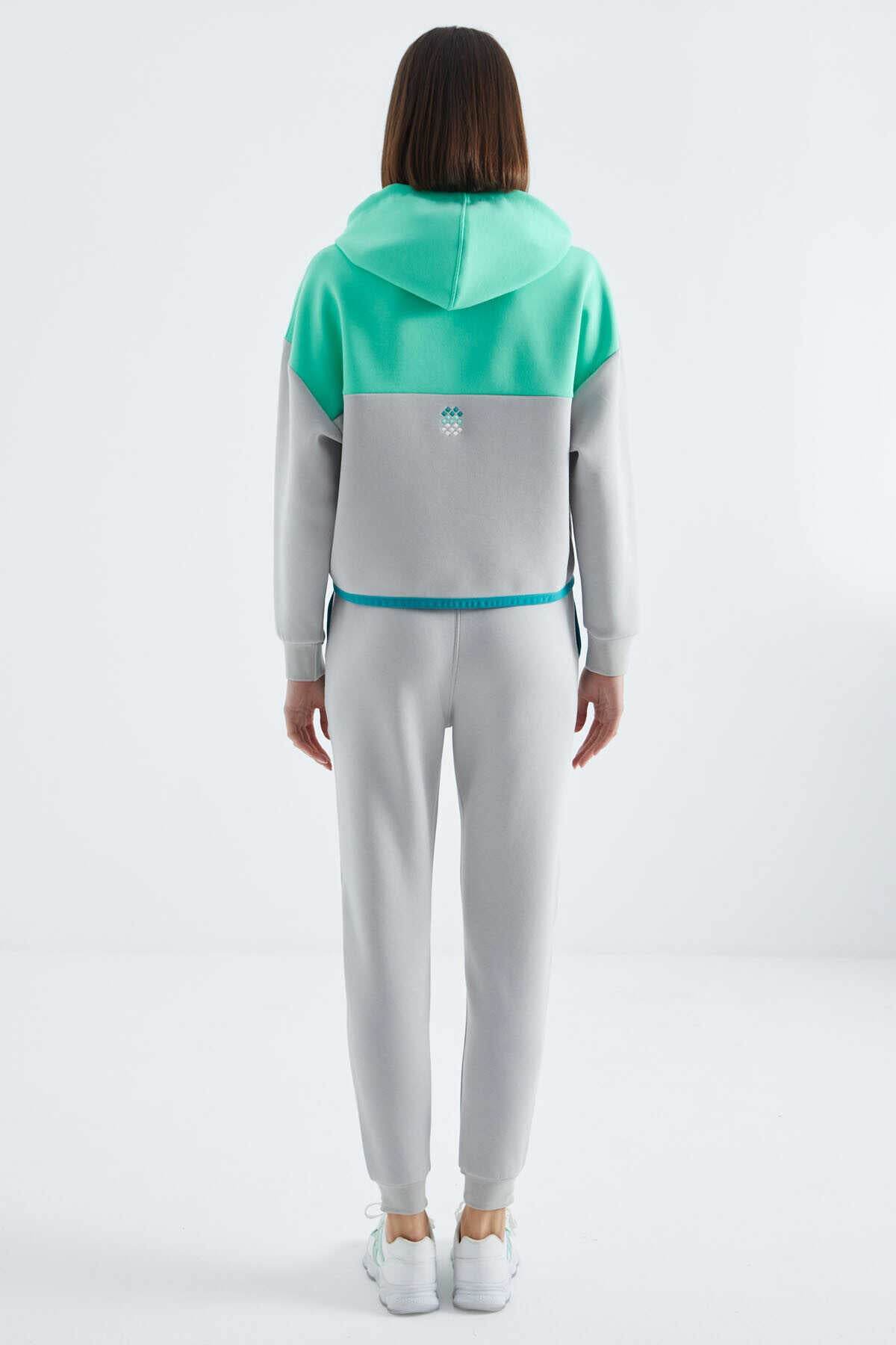 Women's Colour-Block Hooded Tracksuit Set - SevendayShopping