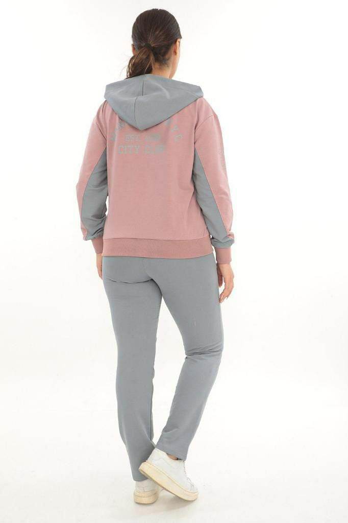 Women's Pink/Grey Tracksuit Set - SevendayShopping