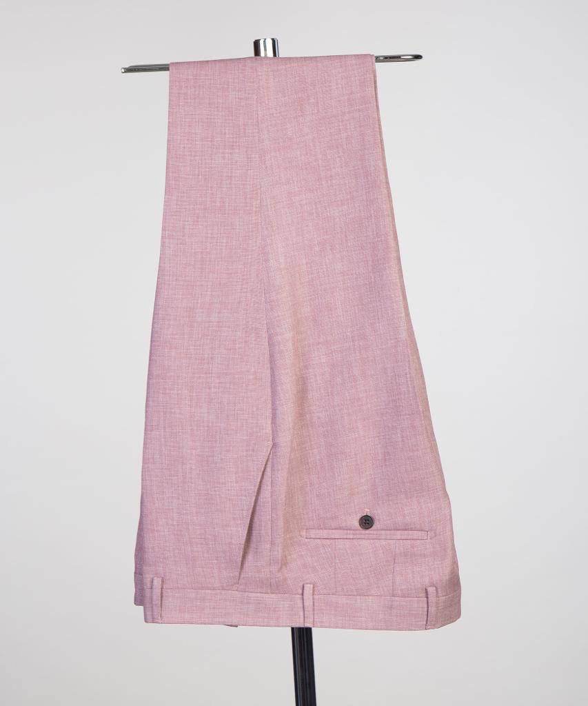 Double Breasted Pink Suit Peak Lapel 2pc - SevendayShopping