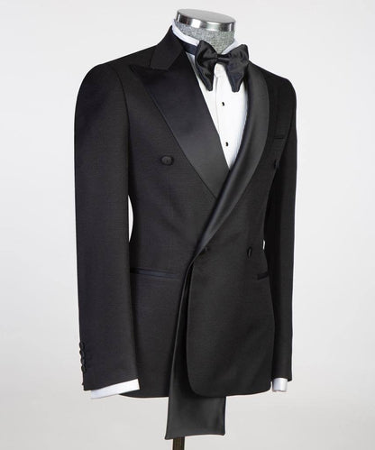 Shawl Design Satin Lapel Black Tuxedo