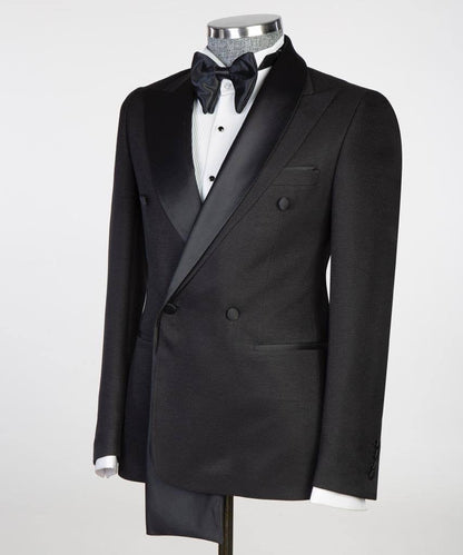 Shawl Design Satin Lapel Black Tuxedo