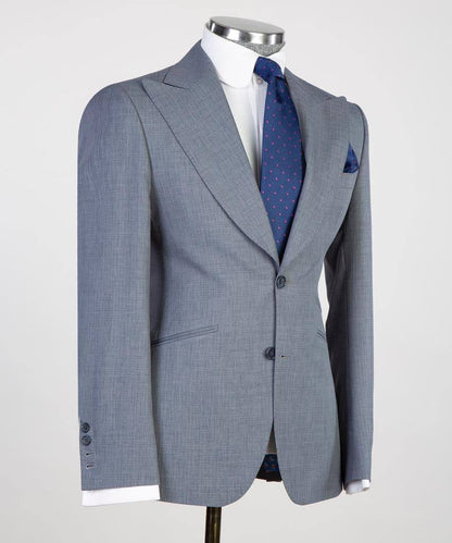 Men's 3 Piece Classic Grey Suit