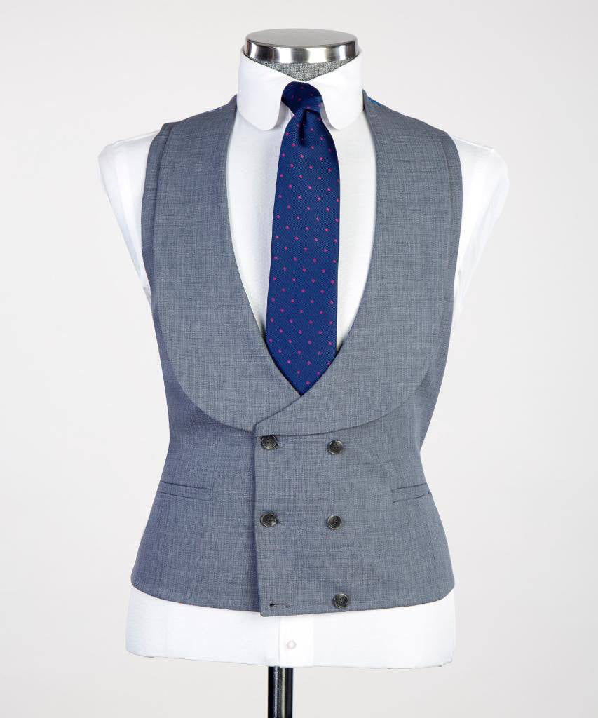 Men's 3 Piece Classic Grey Suit