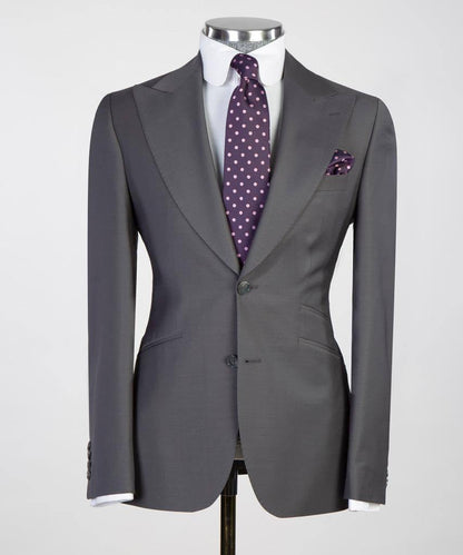 Men's 3 Piece Classic Grey Suit