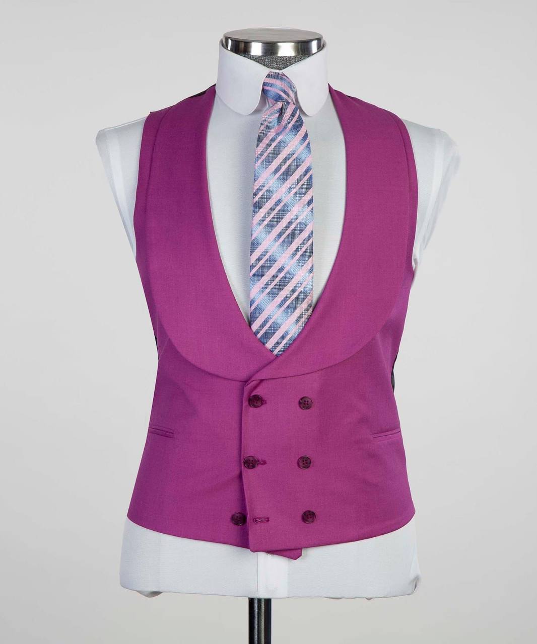 Men's 3 Piece Purple Suit
