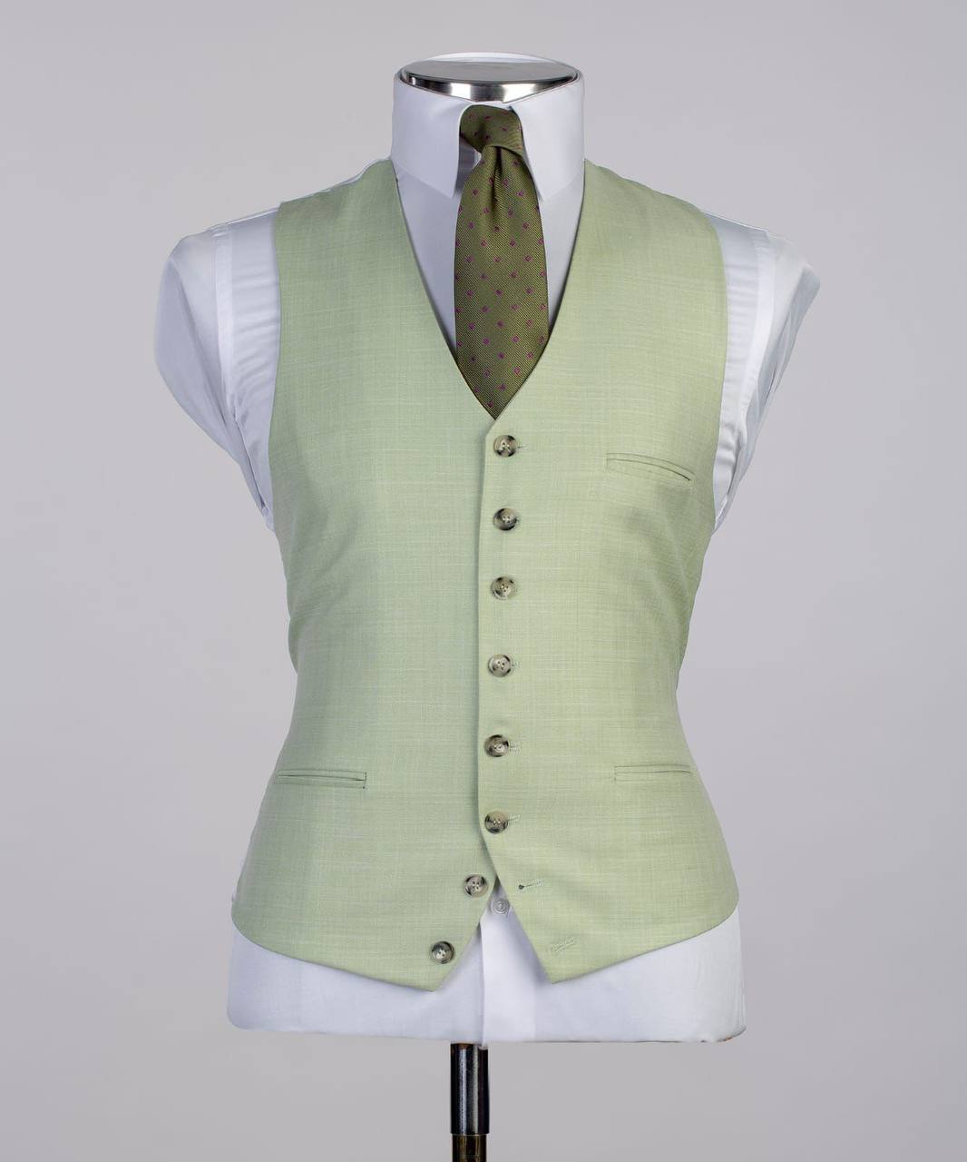 Men's 3 Piece Classic Green Suit