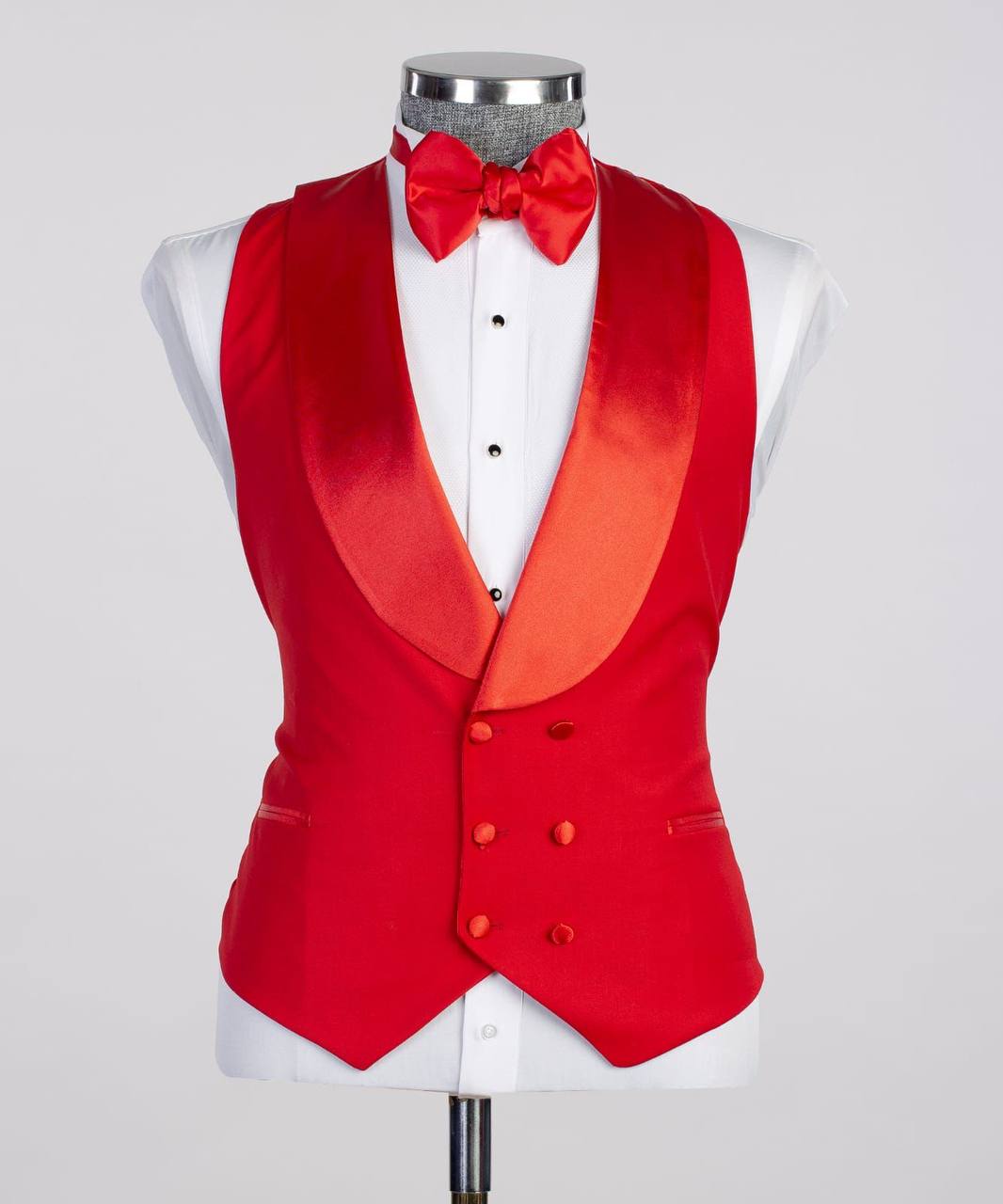 Men's 3 Piece Red Tuxedo Suit