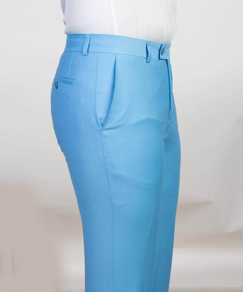 Double Breasted Blue Suit Peak Lapel 2pc - SevendayShopping