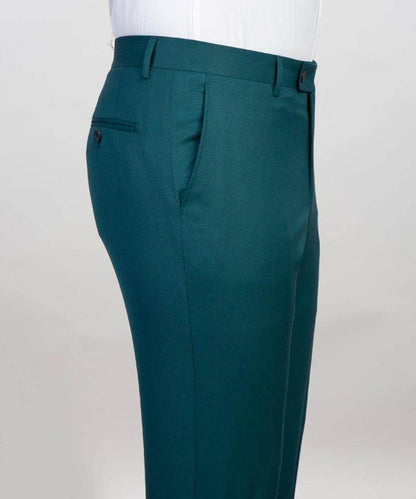 Double Breasted Green Suit Peak Lapel 2pc - SevendayShopping