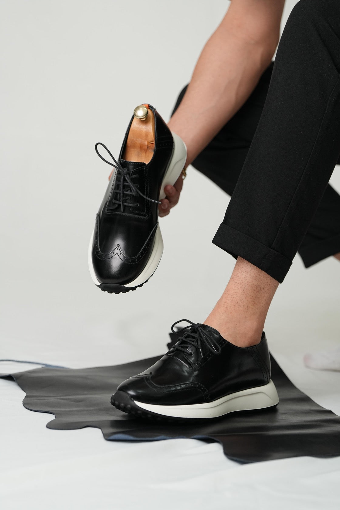 mens sneakers-black casual shoes-turkish shoes