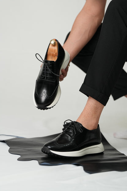 mens sneakers-black casual shoes-turkish shoes