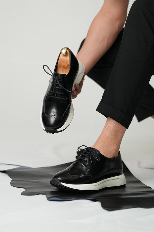 mens sneakers-black casual shoes-turkish shoes