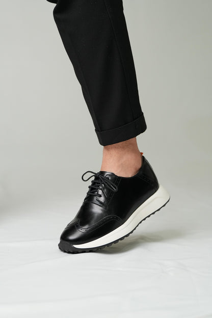 black leather shoe-casual black shoes-from turkey