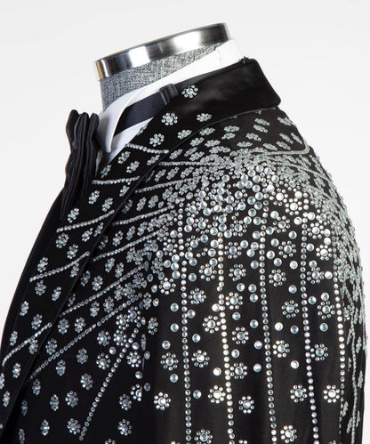 Men's Tuxedo,Two Piece Black Shoulder Pattern