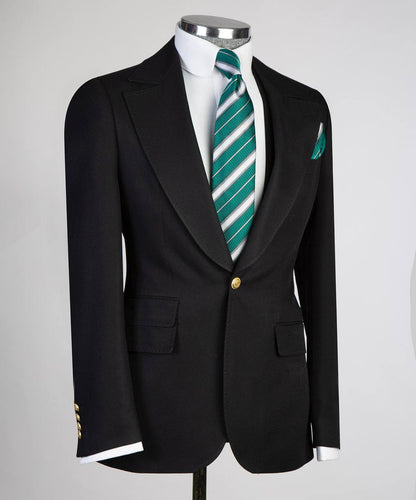 Men's Classic Suit -3 Piece Set -Black