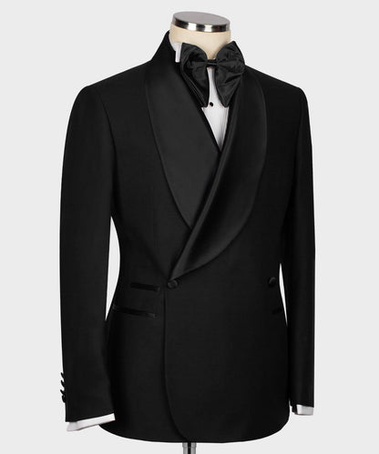 Men's Black Suit -2 Piece Double Breasted