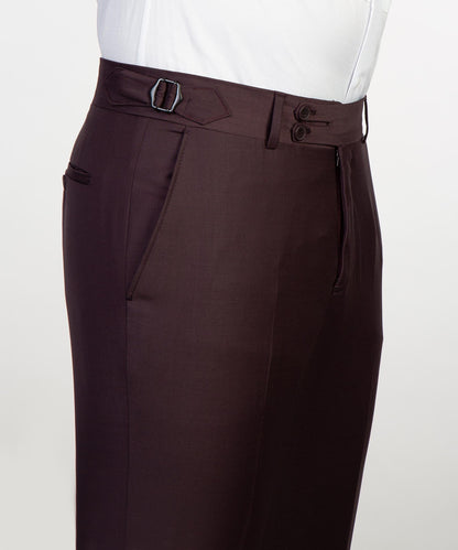 Men's 2 Piece Double Breasted Purple Brown Tuxedo Suit Shawl Lapel