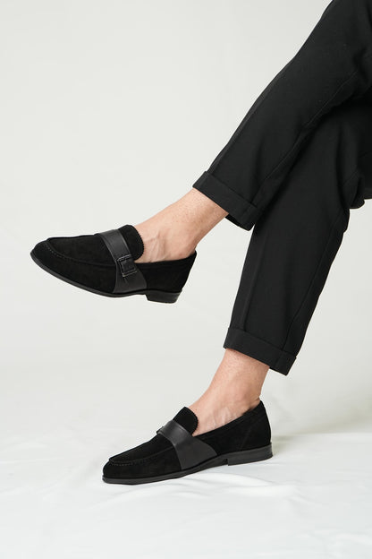 Black suede loafer-mens shoes-from turkey