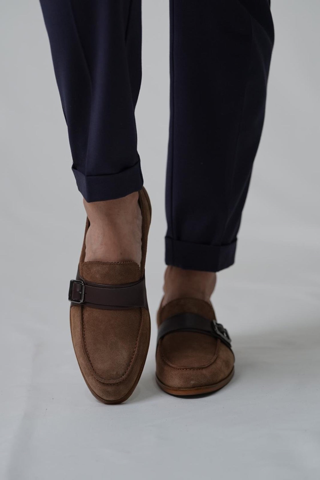 brown suede leather mens loafer shoes from turkey