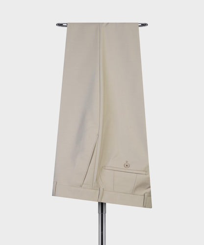 Men's 2 Piece Double Breasted Beige Suit