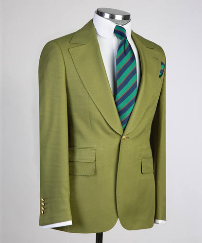Men's Classic Suit -3 Piece Set -Green