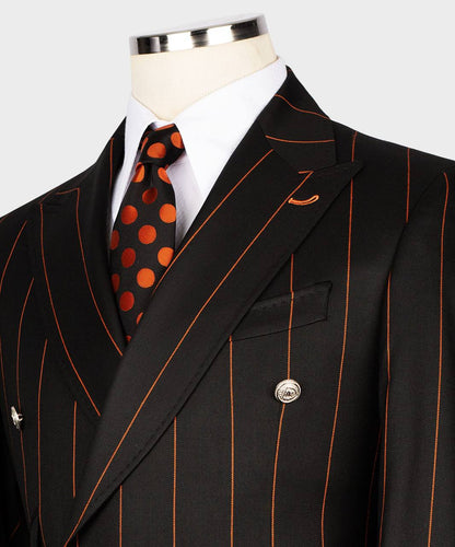 Men's Suit -2 Piece Double Breasted Stripy
