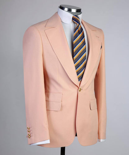 Men's Classic Suit -3 Piece Set -Pink