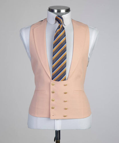 Men's Classic Suit -3 Piece Set -Pink