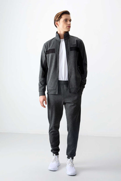 Men's-Tracksuit Set-Anthracite