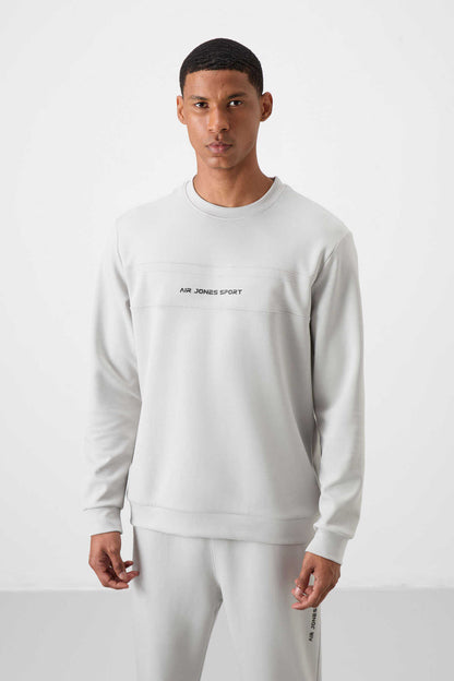 Men's Stone Grey Soft Fit Tracksuit Set