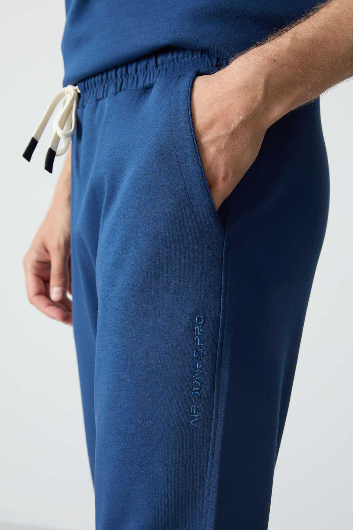 Men's-Blue-Short Sleeve-Tracksuit Set