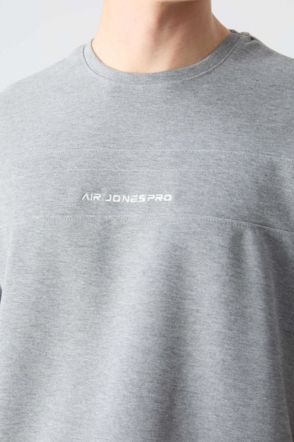 Men's-Grey-Black-Short Sleeve-Tracksuit Set