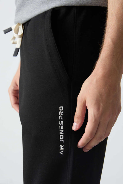 Men's-Grey-Black-Short Sleeve-Tracksuit Set