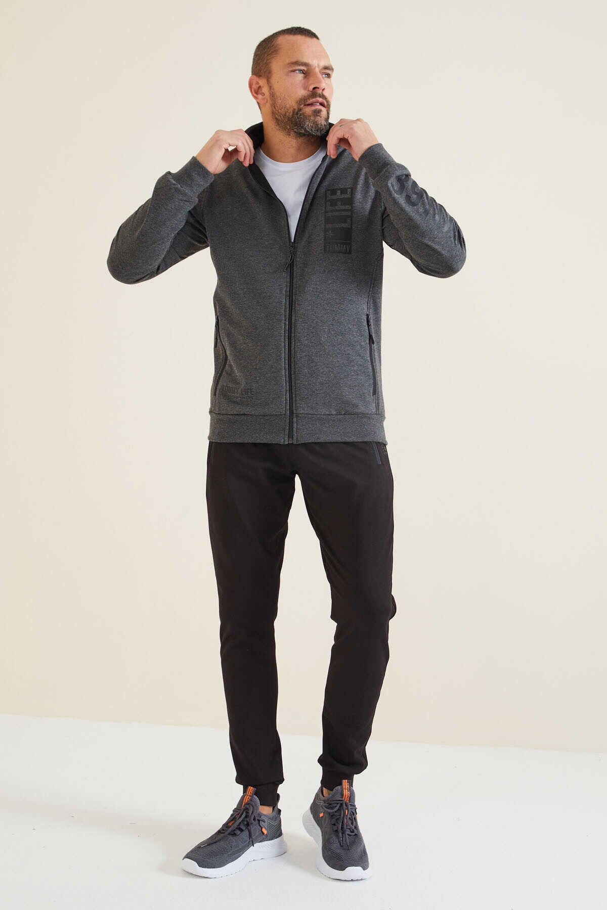 Men's Tracksuit Set Anthracite