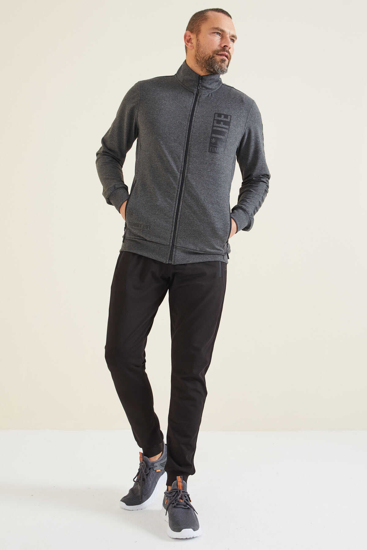 Men's Tracksuit Set Anthracite