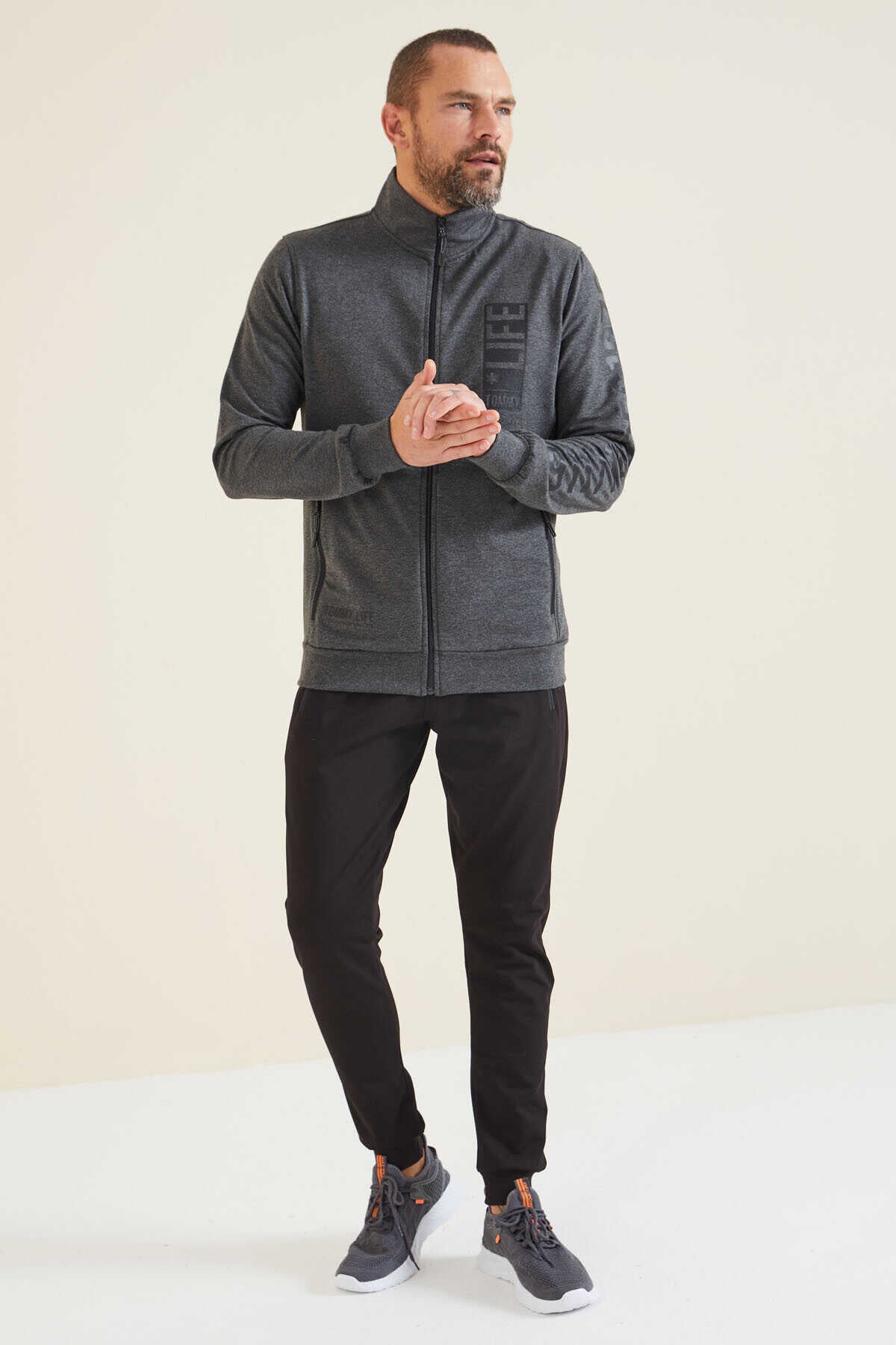 Men's Tracksuit Set Anthracite