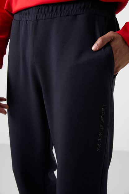 Men's Red-Navy Soft Fit Tracksuit Set