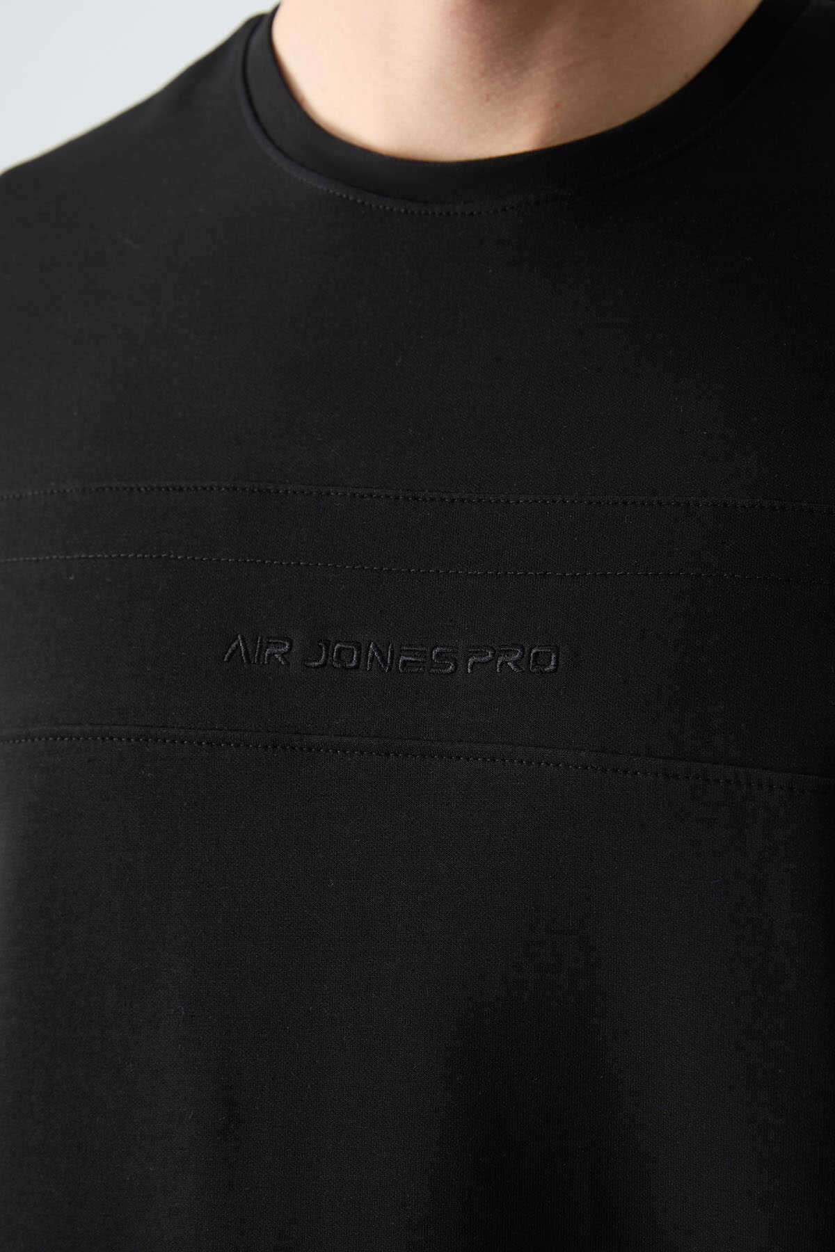 Men's-Black-Short Sleeve-Tracksuit Set