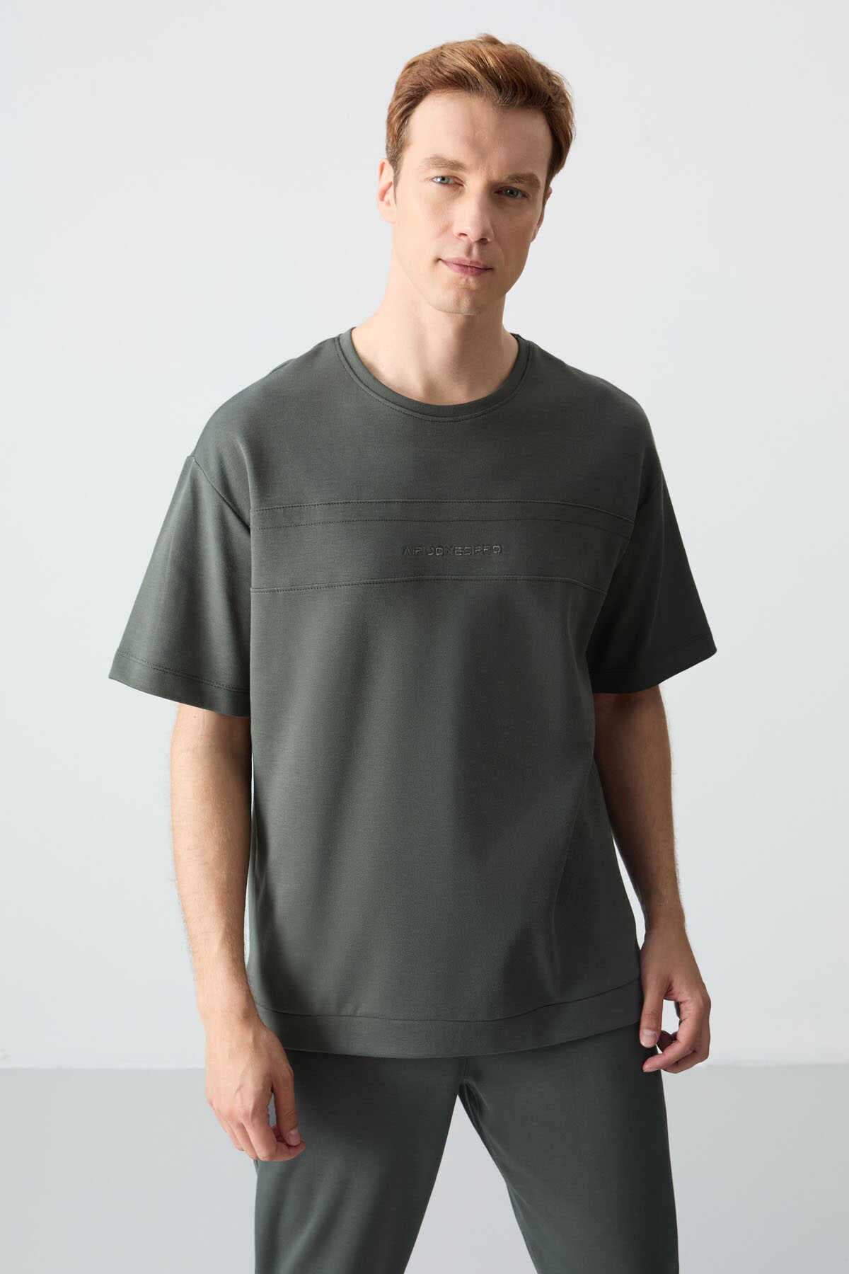 Men's-Green-Short Sleeve-Tracksuit Set